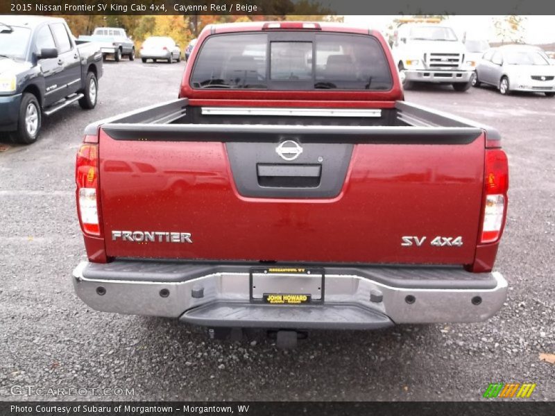 Cayenne Red / Beige 2015 Nissan Frontier SV King Cab 4x4