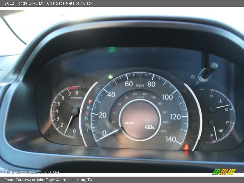 Opal Sage Metallic / Black 2012 Honda CR-V LX