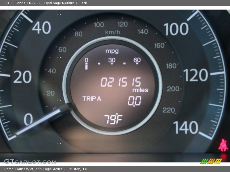 Opal Sage Metallic / Black 2012 Honda CR-V LX