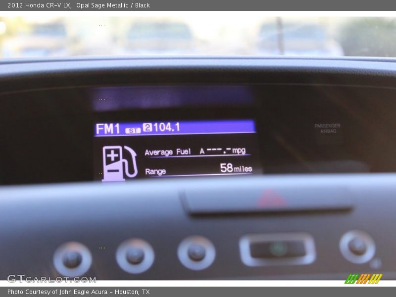 Opal Sage Metallic / Black 2012 Honda CR-V LX