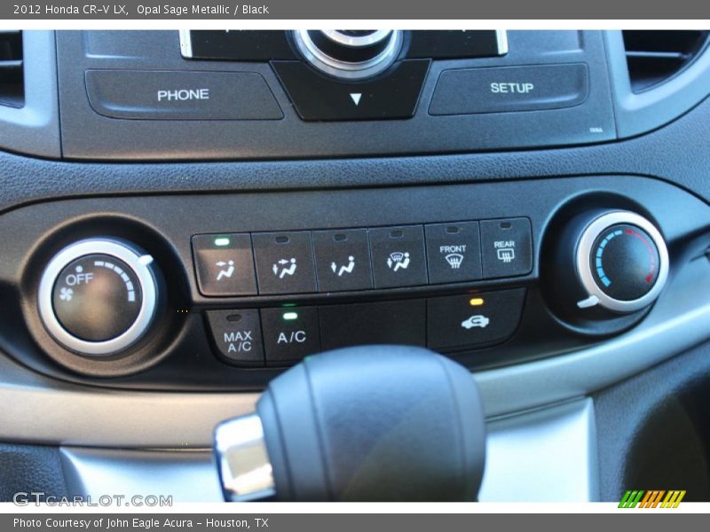 Opal Sage Metallic / Black 2012 Honda CR-V LX