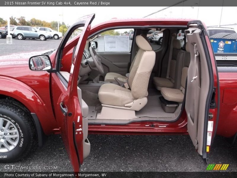  2015 Frontier SV King Cab 4x4 Beige Interior