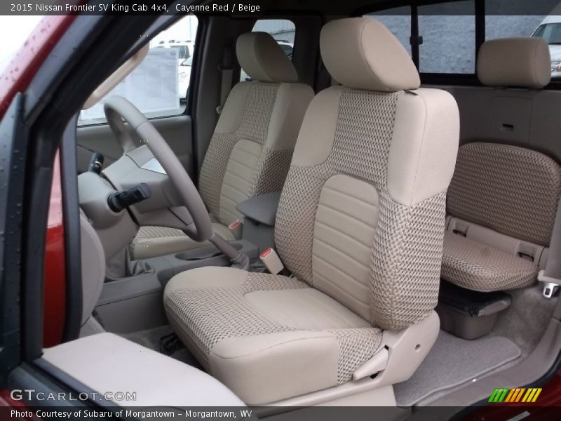 Front Seat of 2015 Frontier SV King Cab 4x4