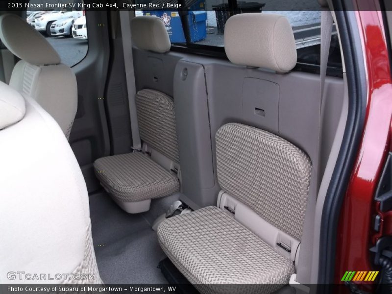 Rear Seat of 2015 Frontier SV King Cab 4x4