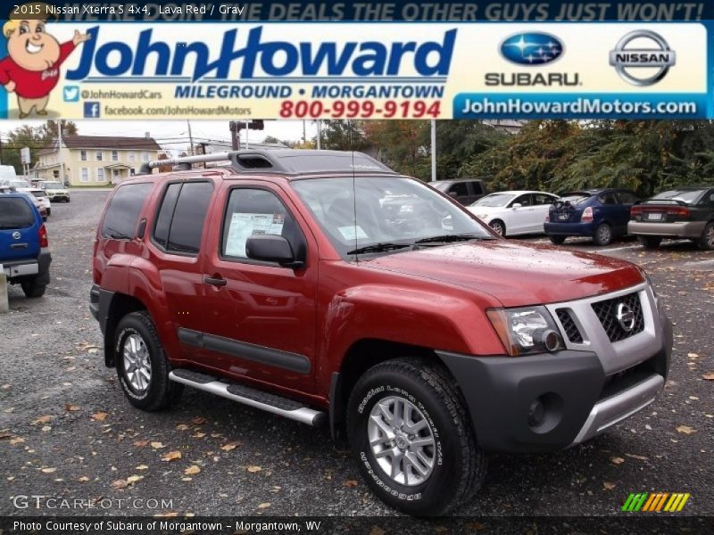 Lava Red / Gray 2015 Nissan Xterra S 4x4