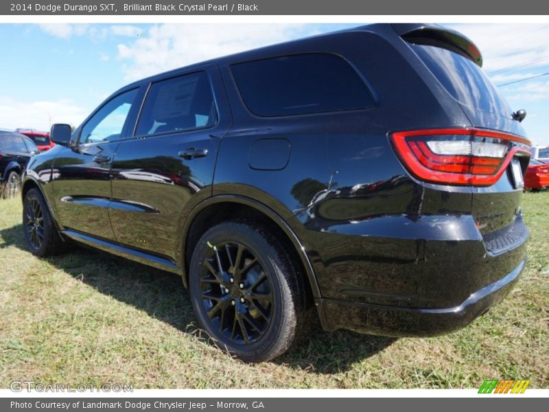 Brilliant Black Crystal Pearl / Black 2014 Dodge Durango SXT