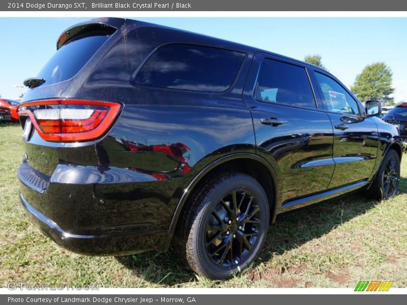 Brilliant Black Crystal Pearl / Black 2014 Dodge Durango SXT