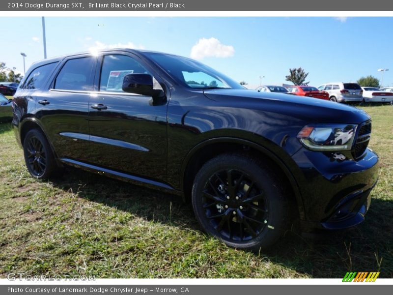 Brilliant Black Crystal Pearl / Black 2014 Dodge Durango SXT