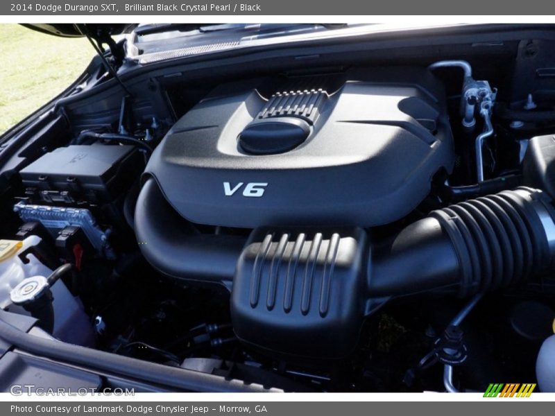 Brilliant Black Crystal Pearl / Black 2014 Dodge Durango SXT