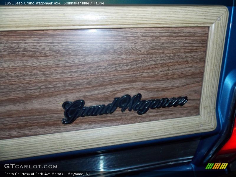 Spinnaker Blue / Taupe 1991 Jeep Grand Wagoneer 4x4