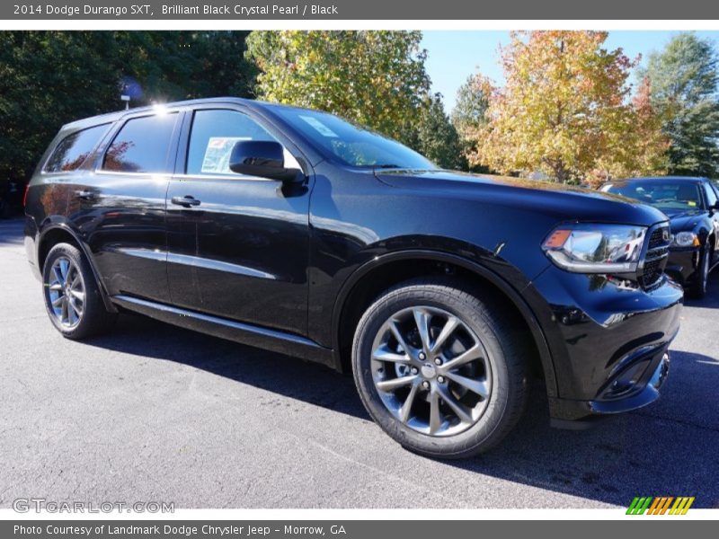 Brilliant Black Crystal Pearl / Black 2014 Dodge Durango SXT