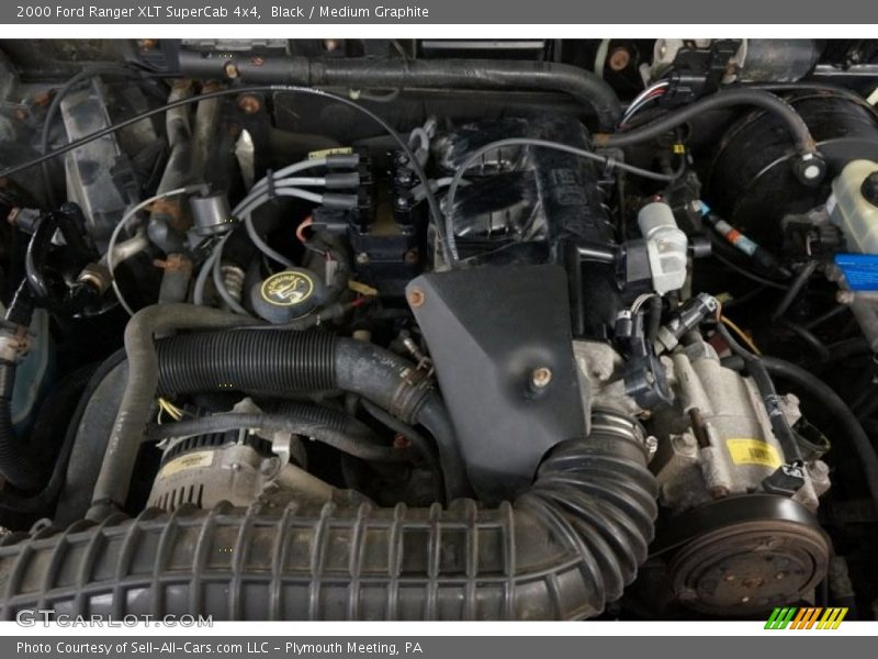 Black / Medium Graphite 2000 Ford Ranger XLT SuperCab 4x4