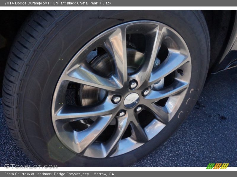 Brilliant Black Crystal Pearl / Black 2014 Dodge Durango SXT