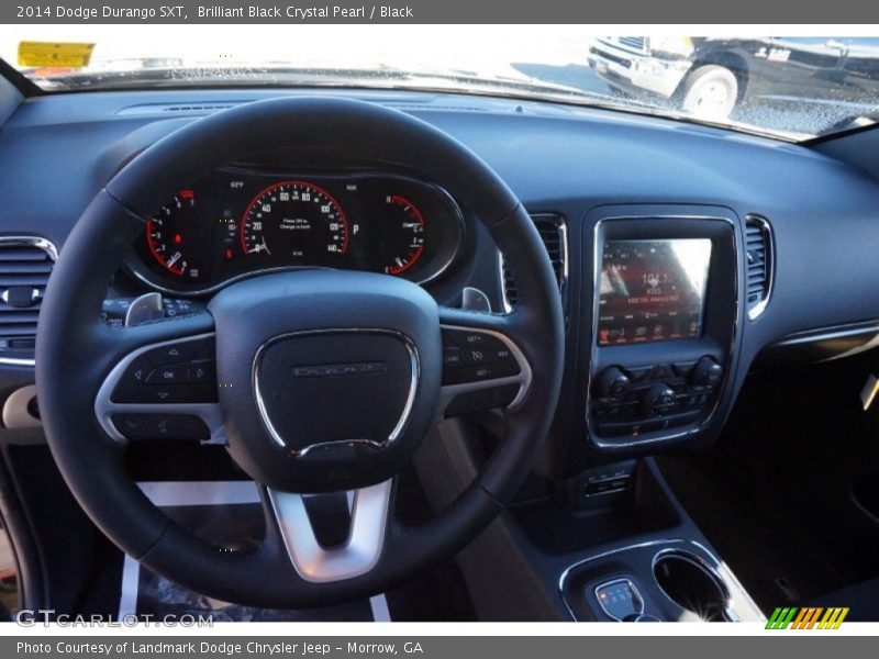 Brilliant Black Crystal Pearl / Black 2014 Dodge Durango SXT