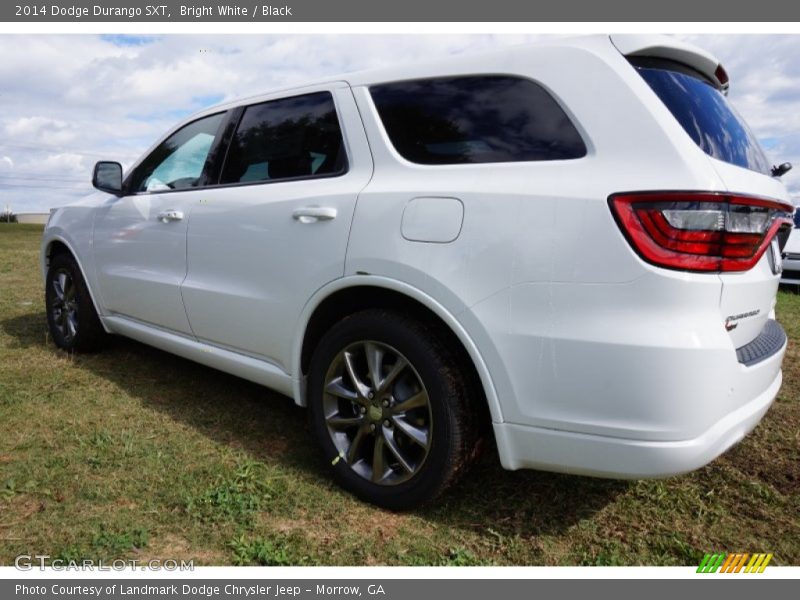 Bright White / Black 2014 Dodge Durango SXT