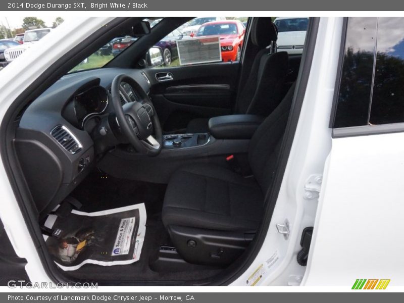 Bright White / Black 2014 Dodge Durango SXT