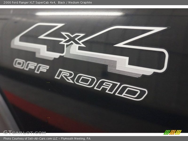 Black / Medium Graphite 2000 Ford Ranger XLT SuperCab 4x4