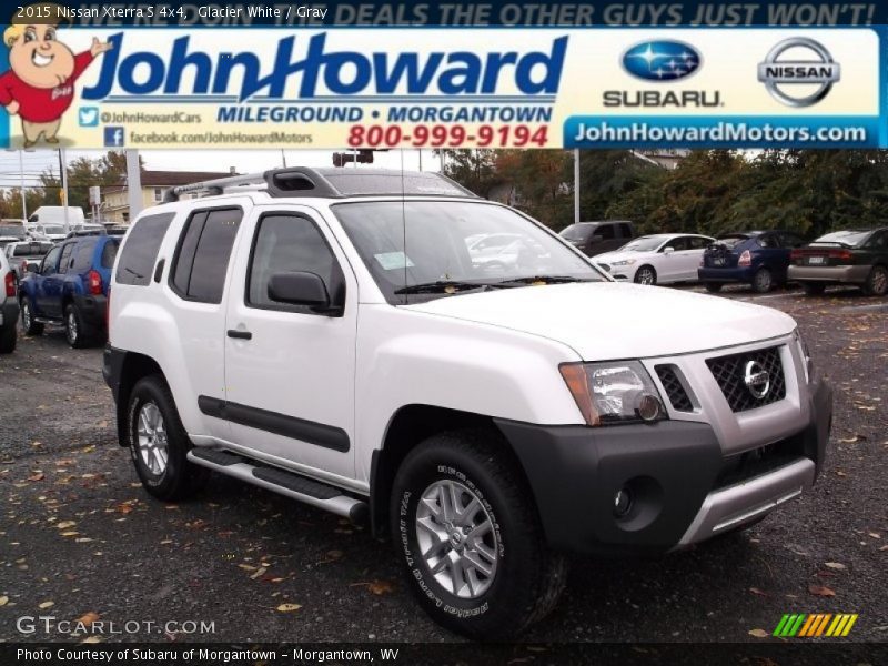 Glacier White / Gray 2015 Nissan Xterra S 4x4