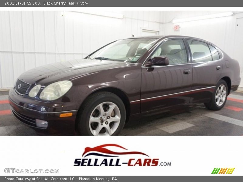 Black Cherry Pearl / Ivory 2001 Lexus GS 300