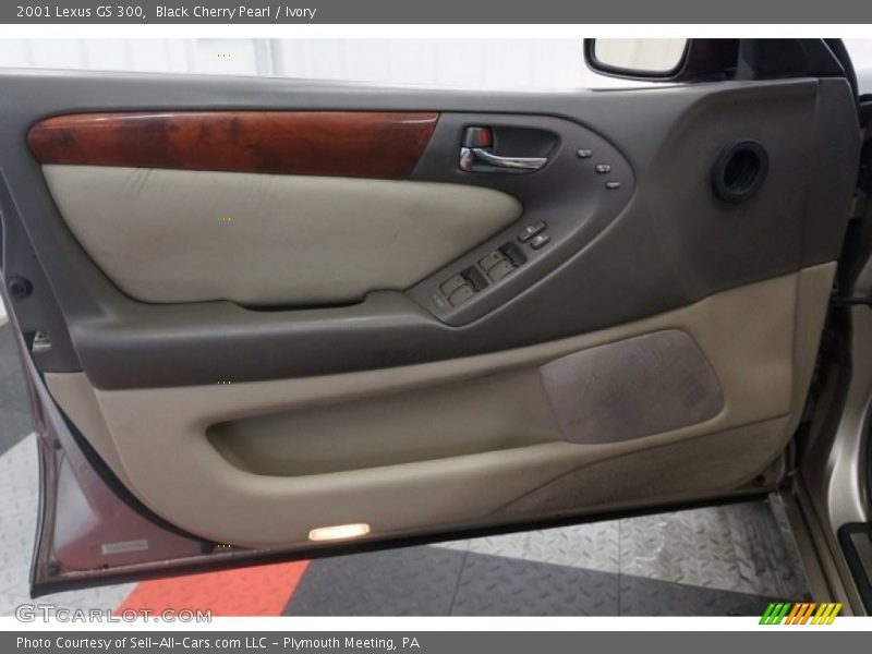 Black Cherry Pearl / Ivory 2001 Lexus GS 300