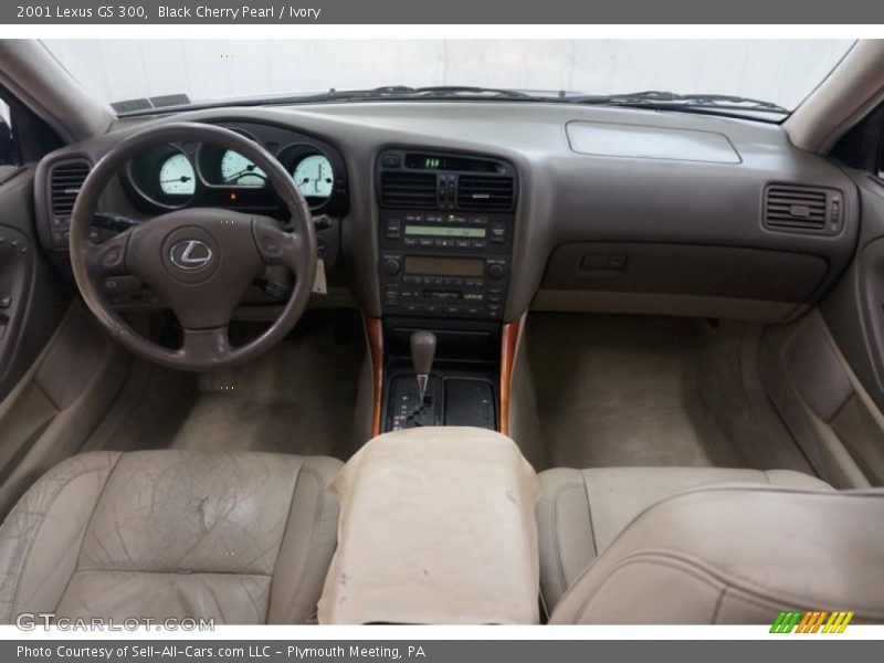 Black Cherry Pearl / Ivory 2001 Lexus GS 300