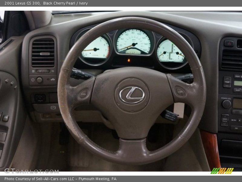Black Cherry Pearl / Ivory 2001 Lexus GS 300