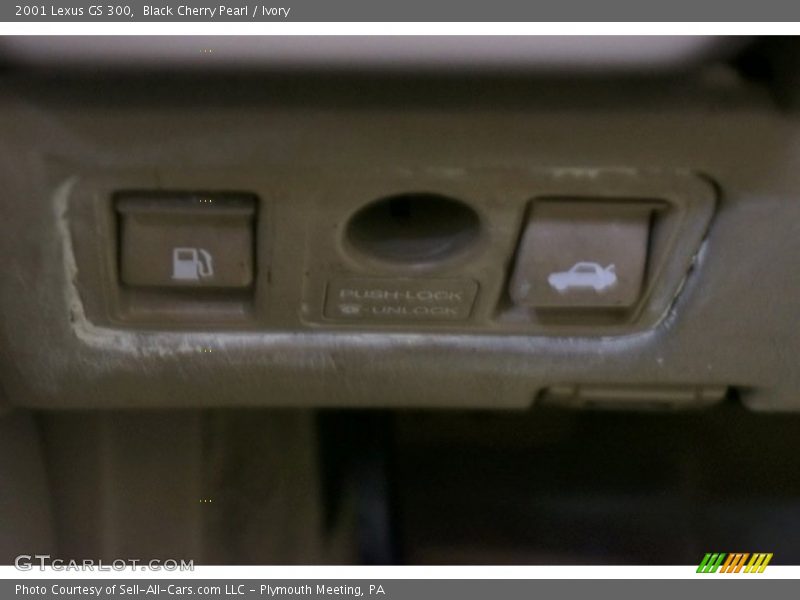 Black Cherry Pearl / Ivory 2001 Lexus GS 300