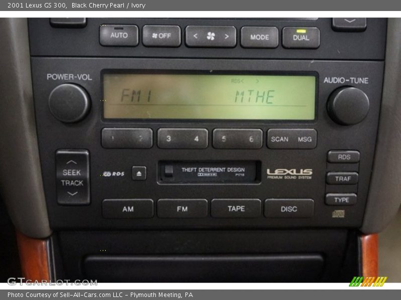 Black Cherry Pearl / Ivory 2001 Lexus GS 300