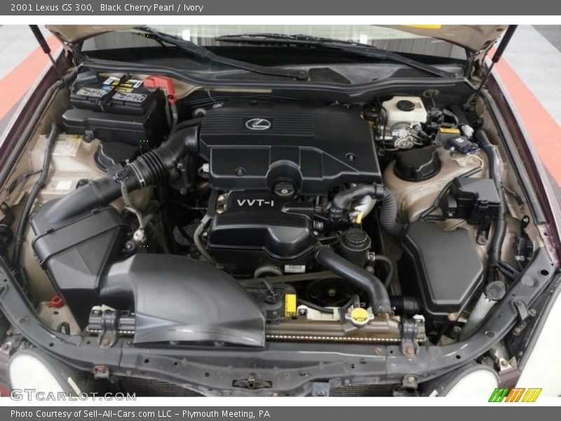 Black Cherry Pearl / Ivory 2001 Lexus GS 300