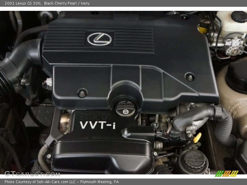 Black Cherry Pearl / Ivory 2001 Lexus GS 300