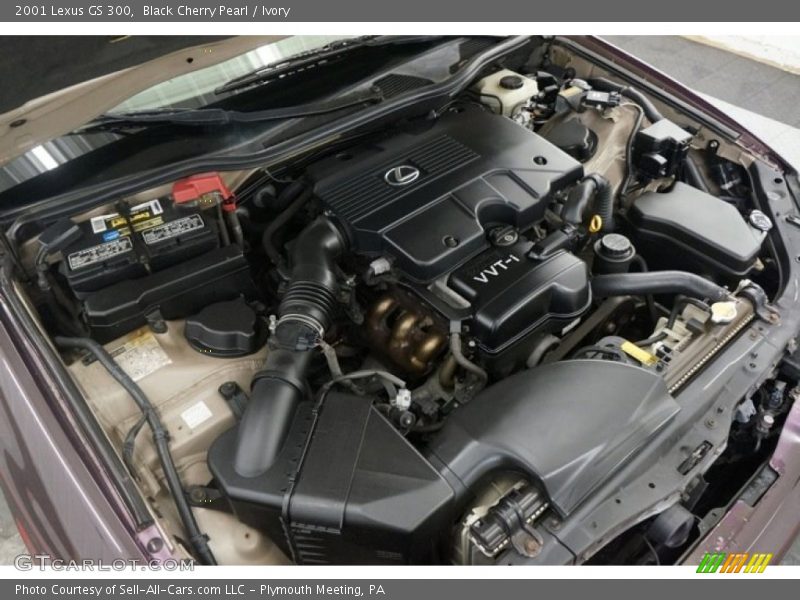 Black Cherry Pearl / Ivory 2001 Lexus GS 300
