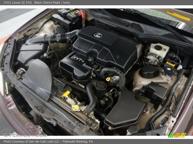 Black Cherry Pearl / Ivory 2001 Lexus GS 300