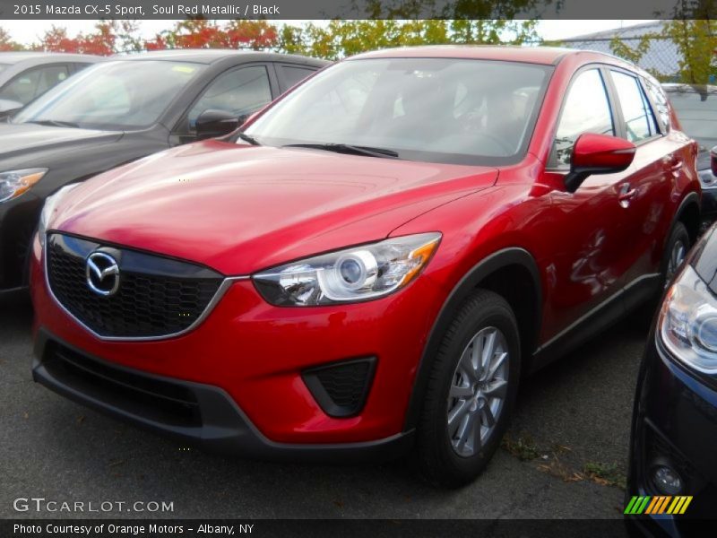 Soul Red Metallic / Black 2015 Mazda CX-5 Sport
