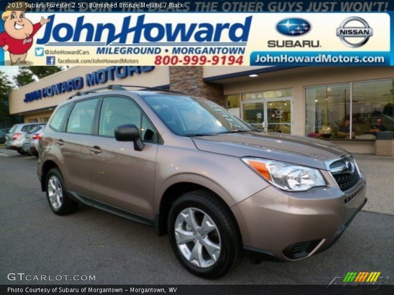 Burnished Bronze Metallic / Black 2015 Subaru Forester 2.5i