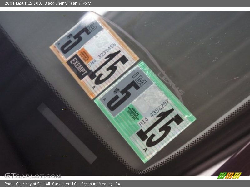 Black Cherry Pearl / Ivory 2001 Lexus GS 300