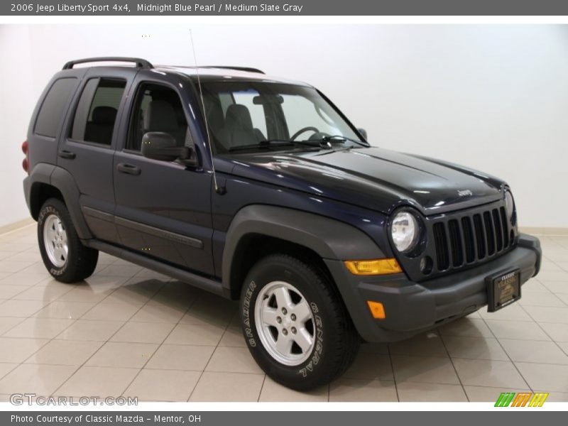 Midnight Blue Pearl / Medium Slate Gray 2006 Jeep Liberty Sport 4x4