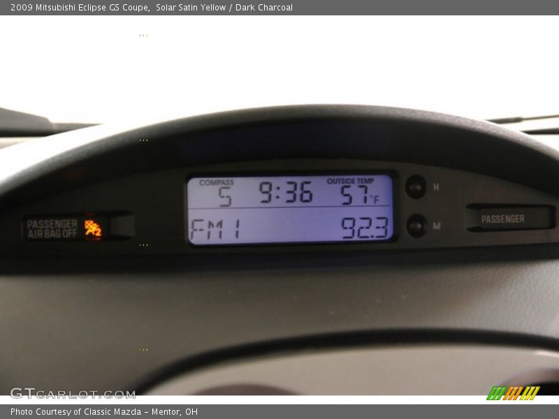 Solar Satin Yellow / Dark Charcoal 2009 Mitsubishi Eclipse GS Coupe