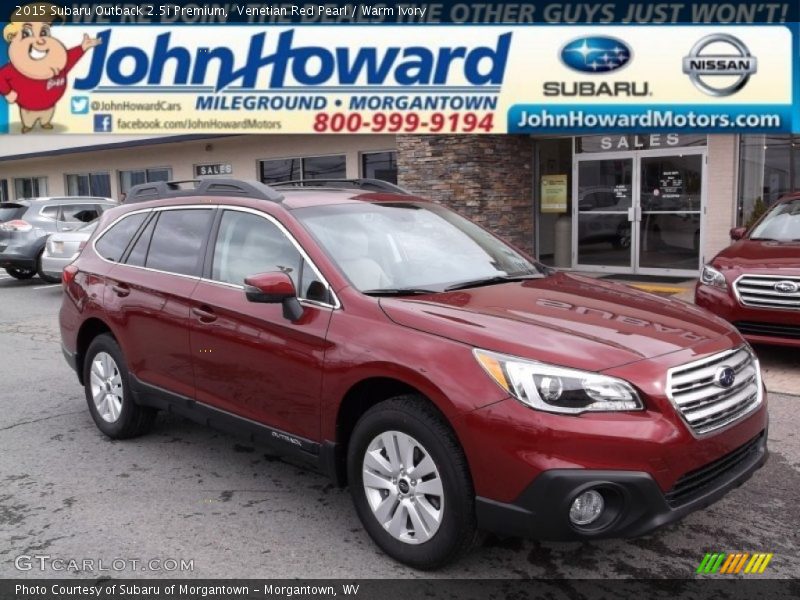 Venetian Red Pearl / Warm Ivory 2015 Subaru Outback 2.5i Premium