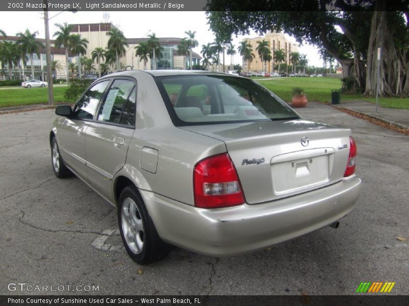 Light Sandalwood Metallic / Beige 2002 Mazda Protege LX