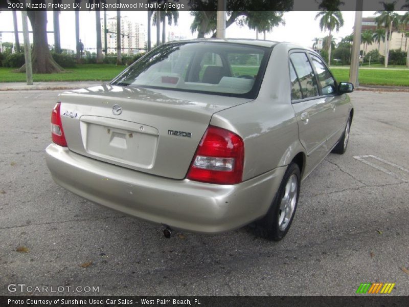 Light Sandalwood Metallic / Beige 2002 Mazda Protege LX