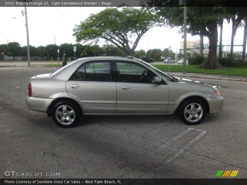 Light Sandalwood Metallic / Beige 2002 Mazda Protege LX