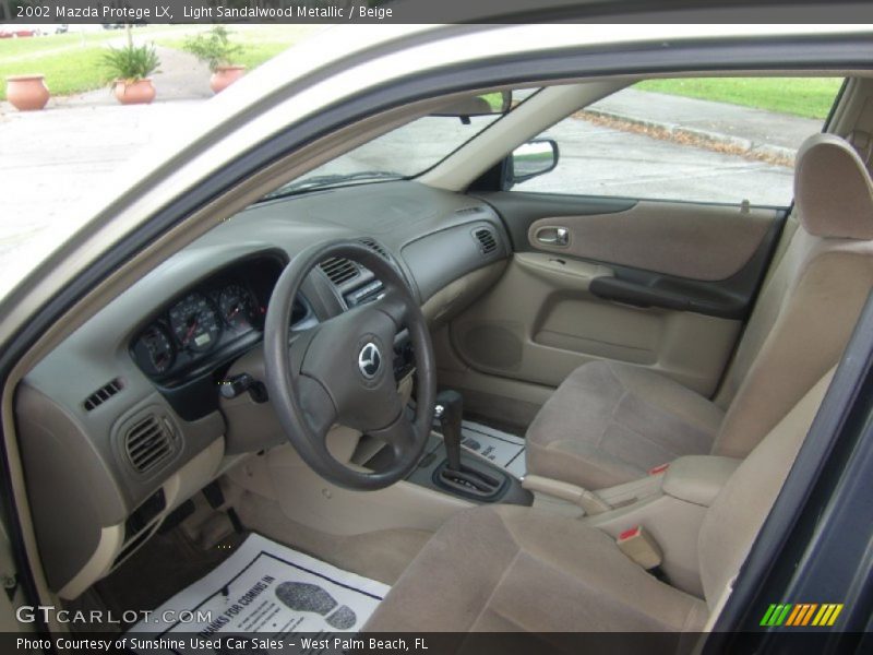 Light Sandalwood Metallic / Beige 2002 Mazda Protege LX