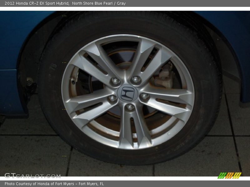 North Shore Blue Pearl / Gray 2012 Honda CR-Z EX Sport Hybrid