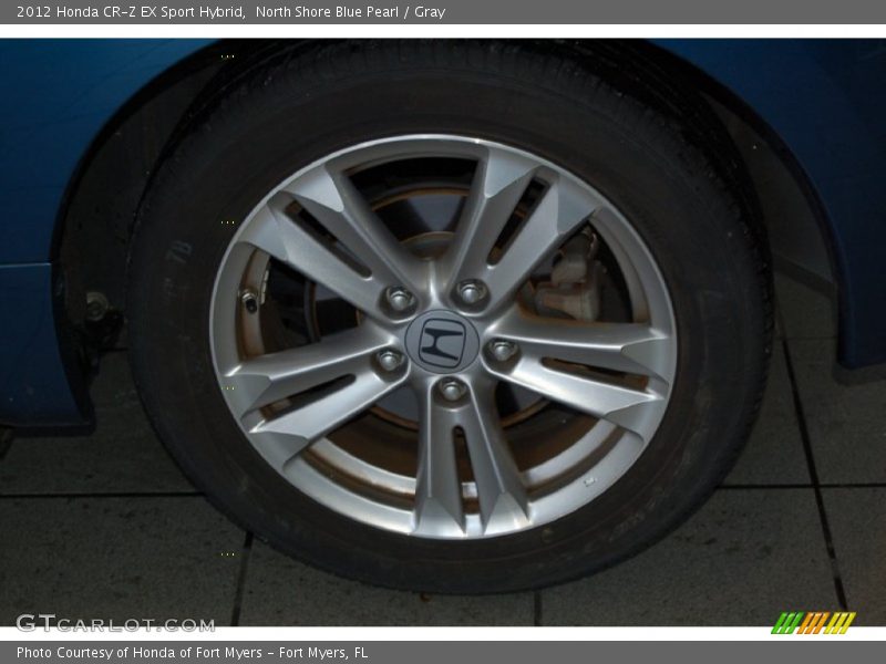 North Shore Blue Pearl / Gray 2012 Honda CR-Z EX Sport Hybrid
