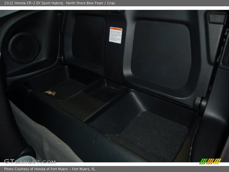 North Shore Blue Pearl / Gray 2012 Honda CR-Z EX Sport Hybrid