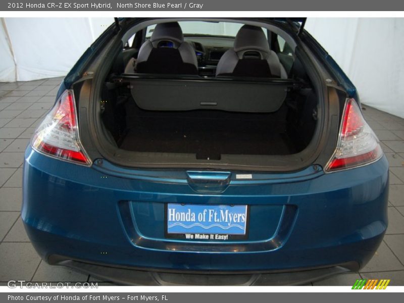 North Shore Blue Pearl / Gray 2012 Honda CR-Z EX Sport Hybrid