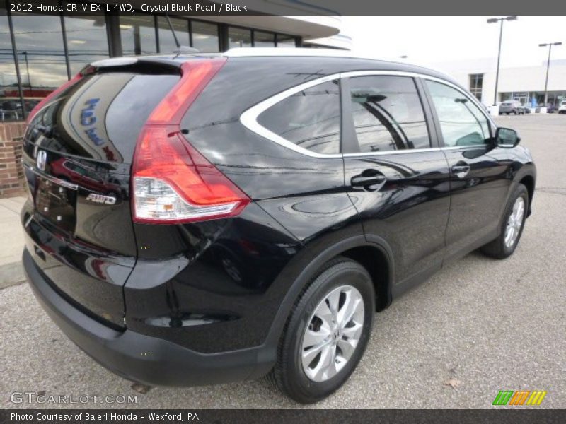 Crystal Black Pearl / Black 2012 Honda CR-V EX-L 4WD