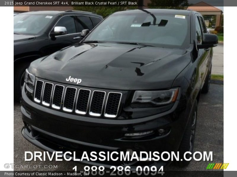 Brilliant Black Crystal Pearl / SRT Black 2015 Jeep Grand Cherokee SRT 4x4