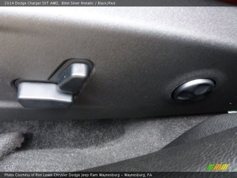 Billet Silver Metallic / Black/Red 2014 Dodge Charger SXT AWD