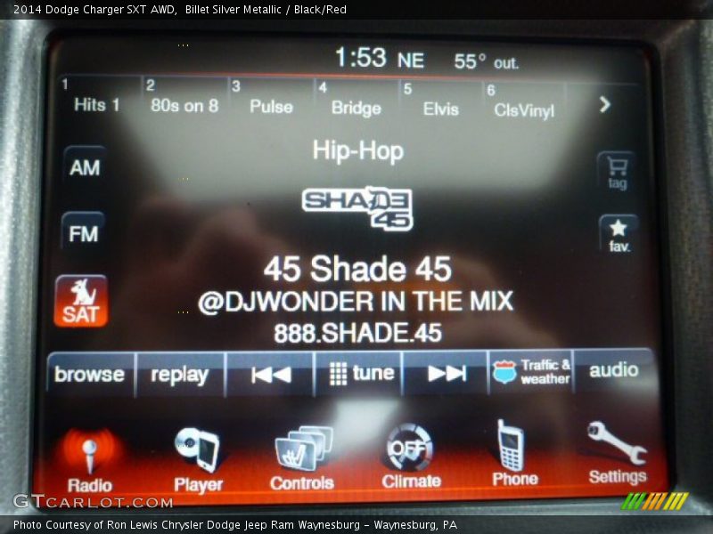 Billet Silver Metallic / Black/Red 2014 Dodge Charger SXT AWD